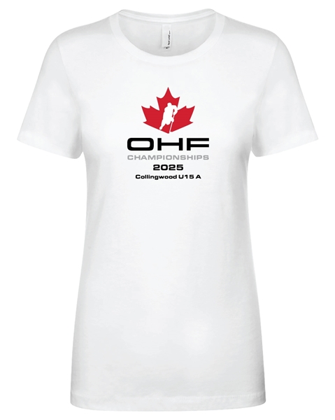 Picture of Collingwood U15 A Ladies' White T-Shirt