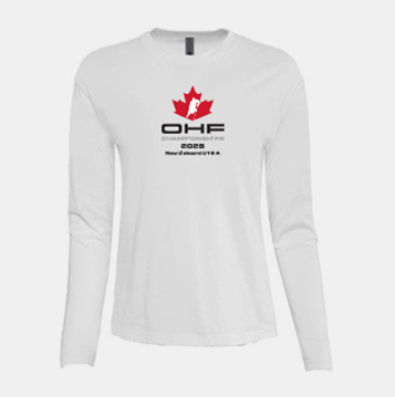 Picture of New Liskeard U18 A Ladies Long Sleeve White T-Shirt