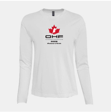 Picture of Kitchener U18 AA Ladies Long Sleeve White T-Shirt