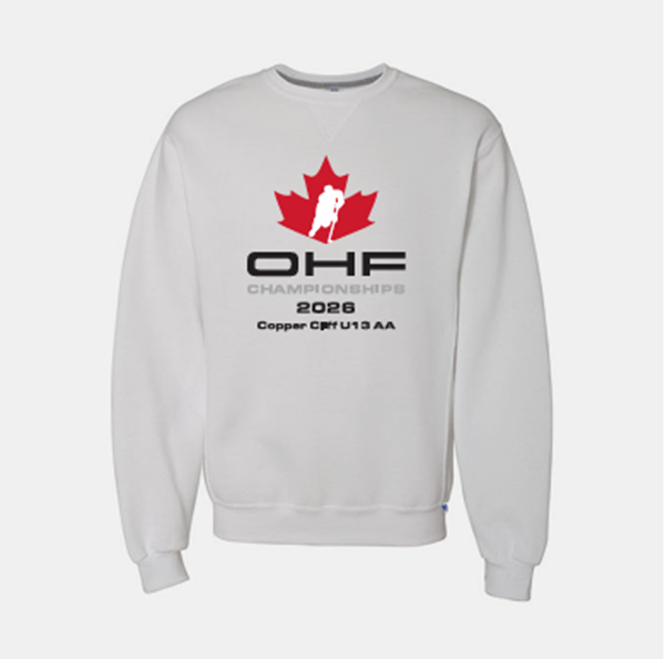 Picture of Copper Cliff 13 AA White Crewneck Sweatshirt