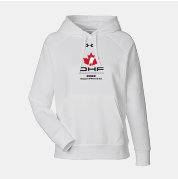Picture of Copper Cliff  U13 AA Ladies White Rival Fleece Hooded Sweatshirt