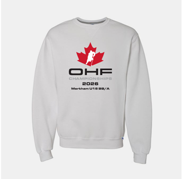 Picture of Markham U18 BB/ A White Crewneck Sweatshirt