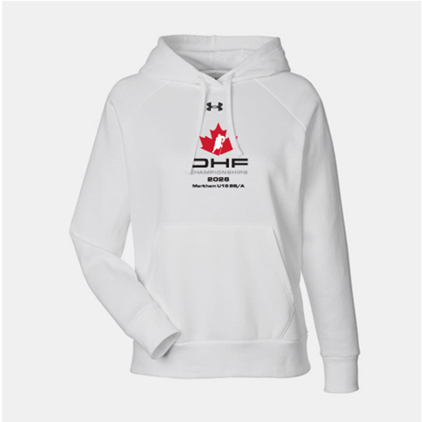 Picture of Markham U18 BB/ A Ladies White Rival Fleece Hooded Sweatshirt